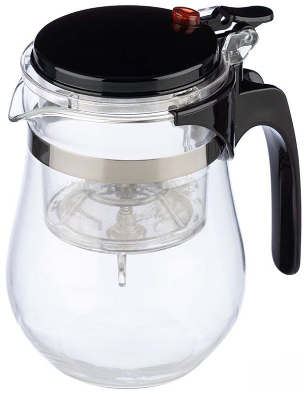 Изображение товара Чайник заварочный Mallony GUNG FU, 0.5 л, с кнопкой (004532)