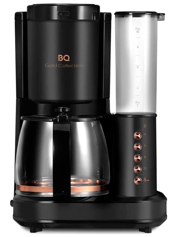 Изображение товара Капельная кофеварка со встроенной кофемолкой BQ CM7002 Черный-Розовое Золото