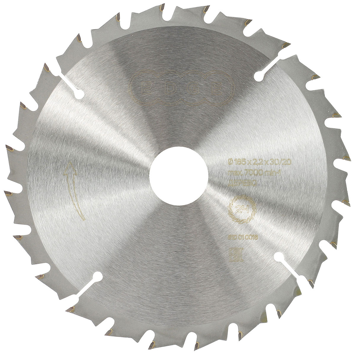 Изображение товара Диск пильный Patriot EDGE по дереву 185 мм 24 зуба для циркулярной пилы