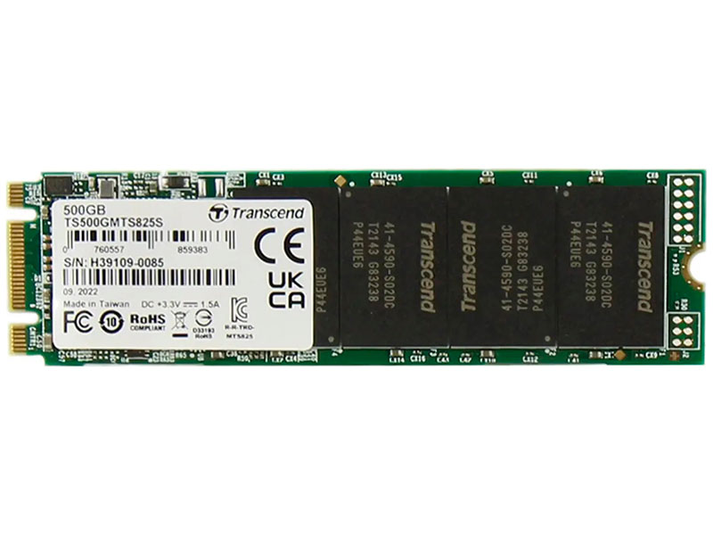 

SSD накопитель Transcend M.2 MTS825 500 Гб SATA III (TS500GMTS825S)