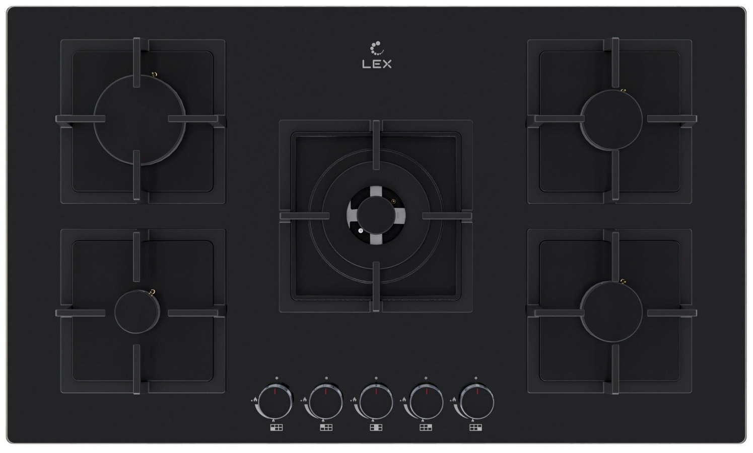 

Газовая варочная панель LEX GVG 954 BBL, Черный
