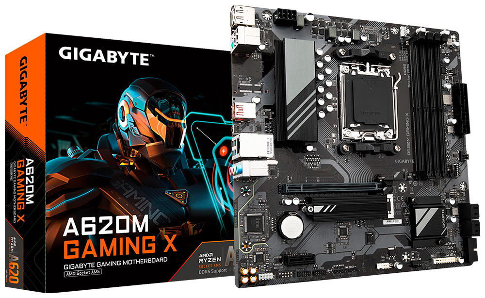 Изображение товара Материнская плата Gigabyte A620M GAMING X (AM5 mATX)