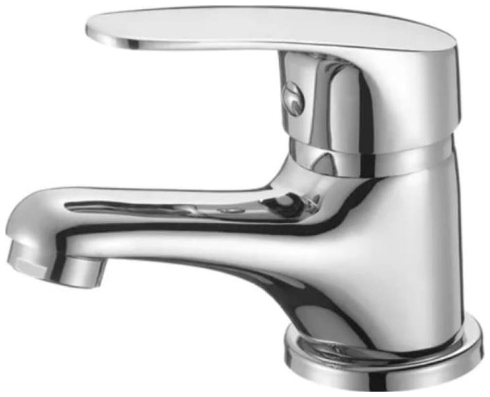 Изображение товара Смеситель для умывальника D-Lin 302-2 хром керамический картридж надежность