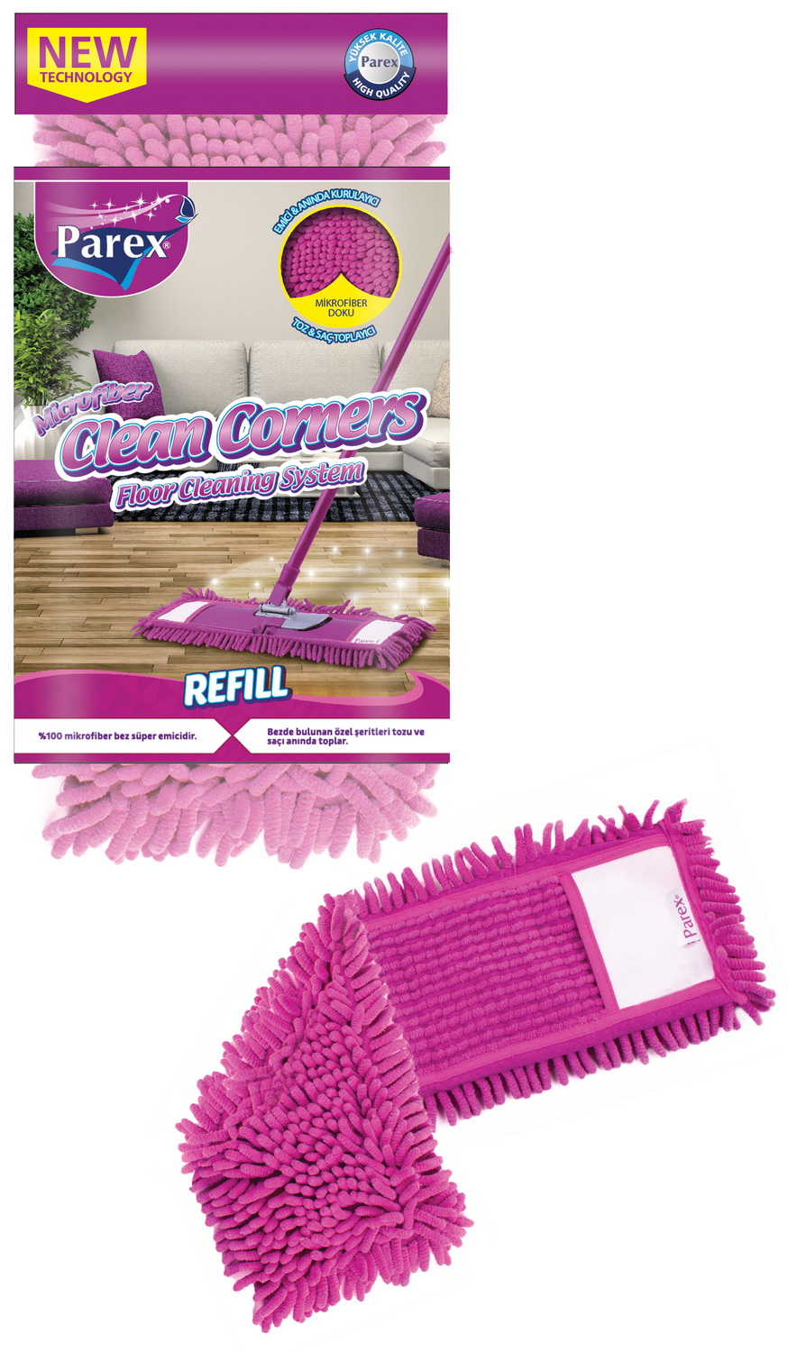 Насадка для швабры Parex CLEAN CORNERS (1909547) Насадка для швабры Parex CLEAN CORNERS (1909547)