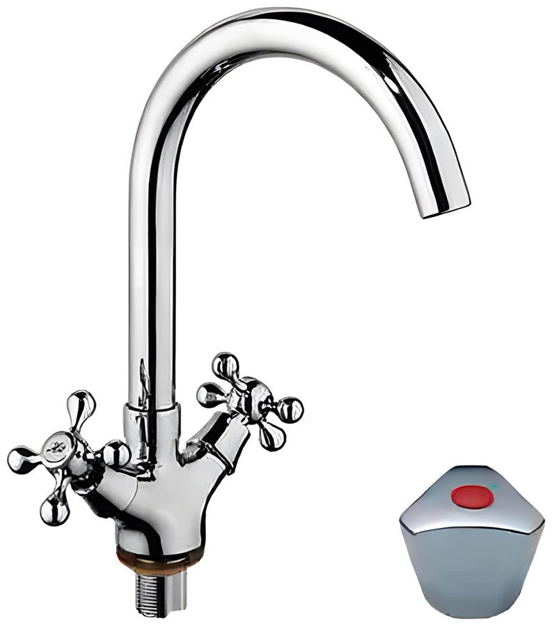 

Кухонный смеситель D-Lin D153824-E, хром