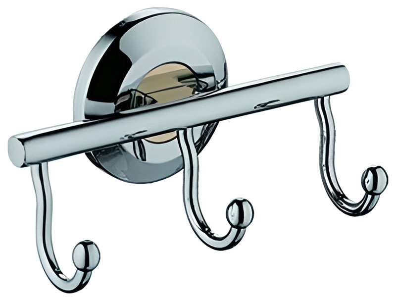 Изображение товара Крючок для ванной комнаты тройной D-Lin хром (D201853-3)