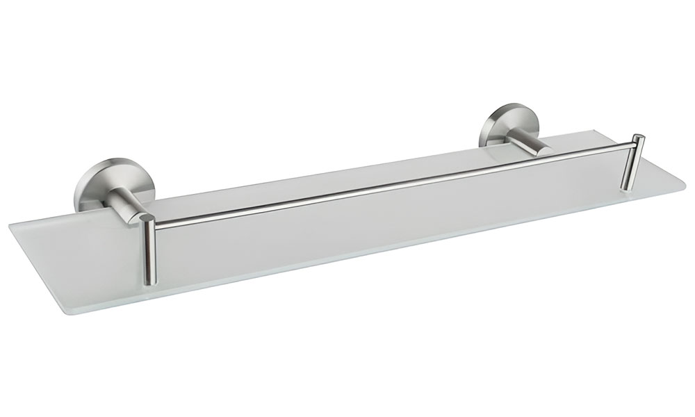 Изображение товара Стеклянная полка D-Lin D280 из нержавеющей стали для ванной комнаты
