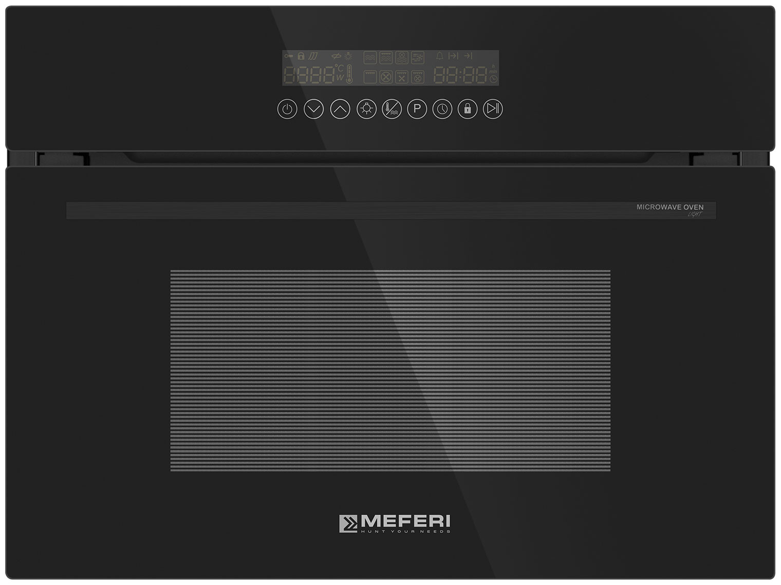 Изображение товара Электрический духовой шкаф Meferi MEO608BK MICROWAVE черный 8 режимов гриль микроволновка