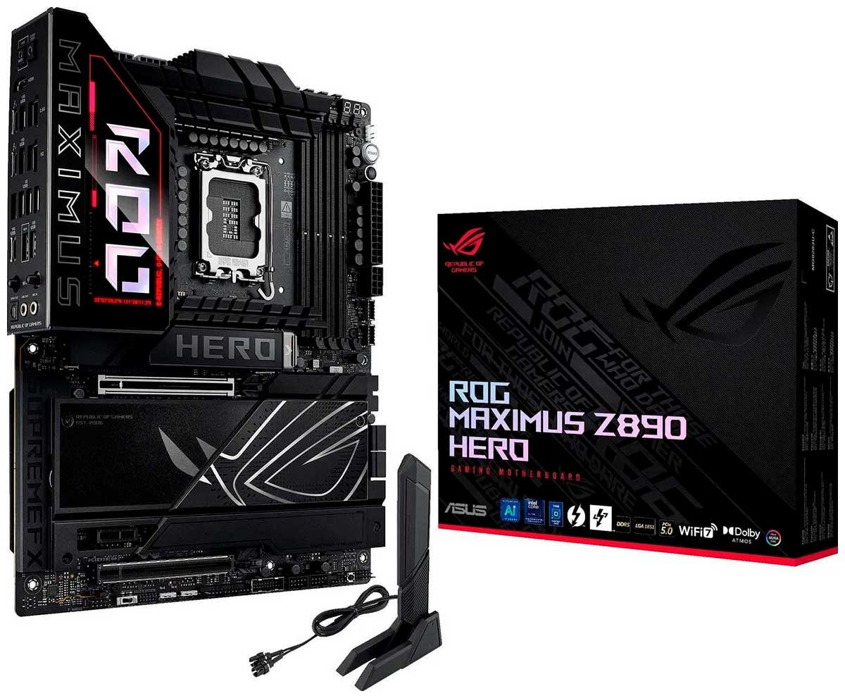 Изображение товара Материнская плата Asus ROG MAXIMUS Z890 HERO (s1851 ATX) 90MB1ID0-M0EAY0