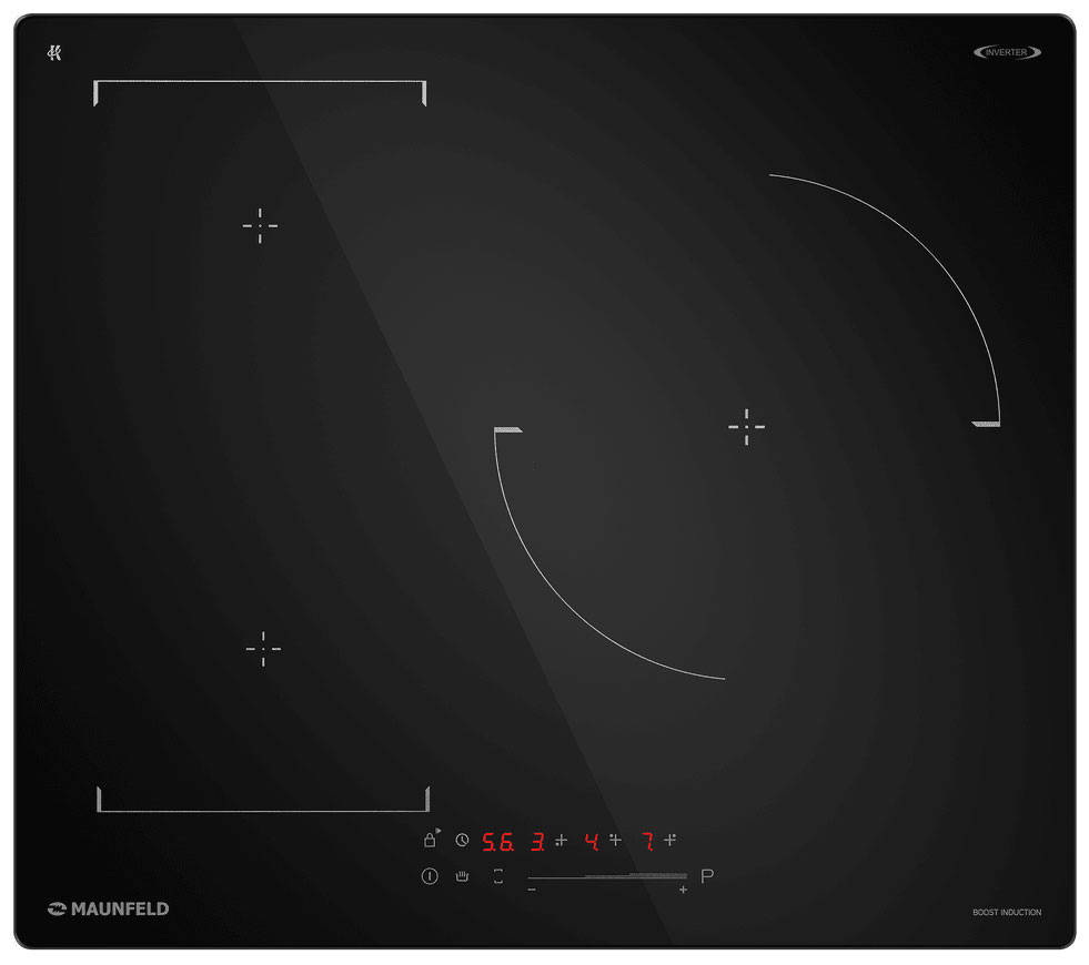 Изображение товара Электрическая варочная панель Maunfeld CVI593SBBK Inverter 3 их индукционных зон