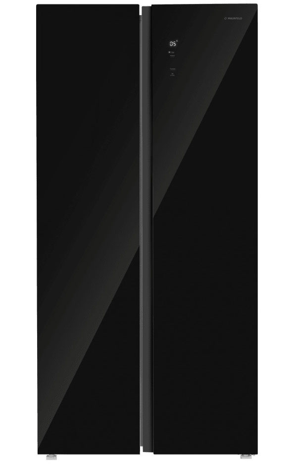 Изображение товара Холодильник Maunfeld MFF191NFB с системой No Frost и инвертором, черное стекло
