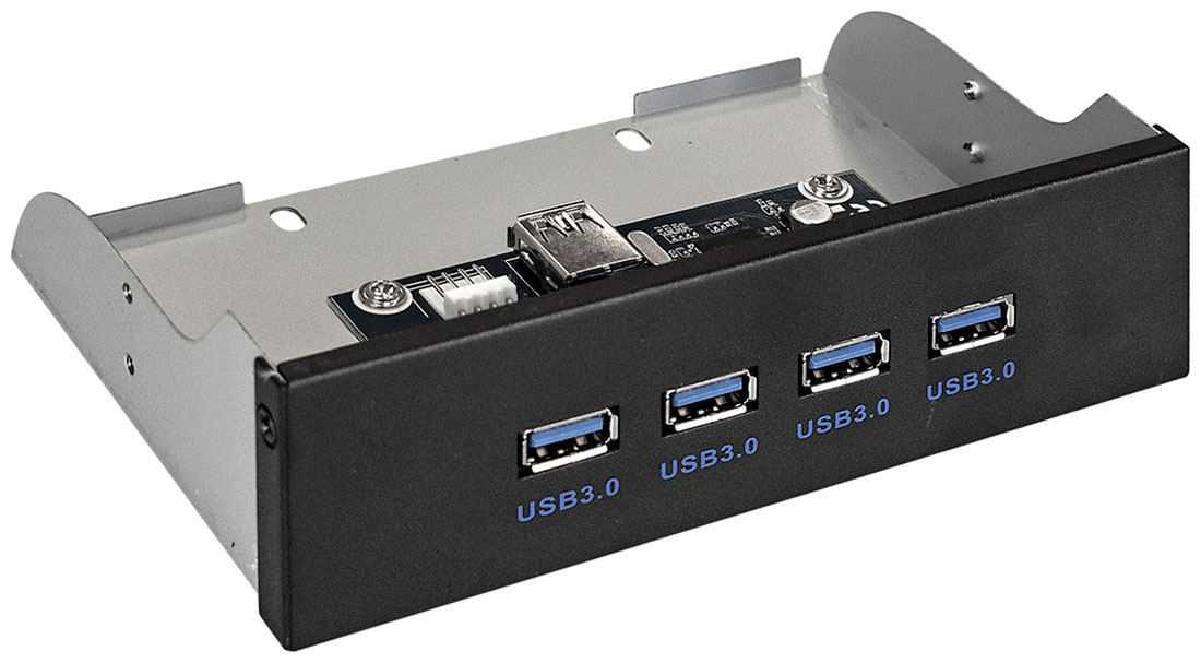 Изображение товара Планка USB для передней панели системного блока ExeGate U5H-625 5.25"