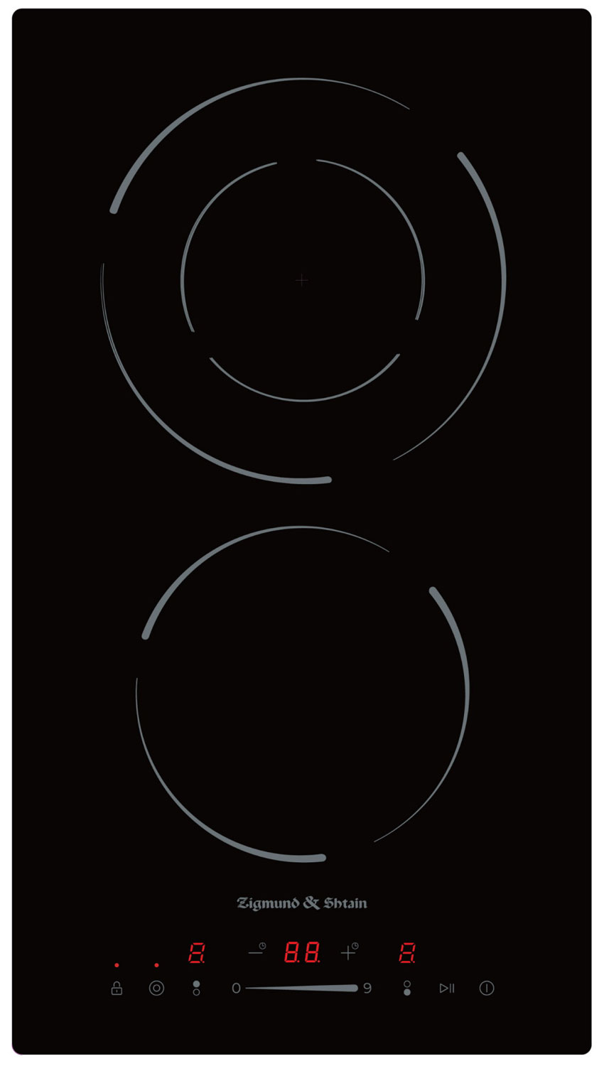 Изображение товара Электрическая варочная панель Zigmund & Shtain CN 50.3 B индукционная стеклокерамическая двухконфор