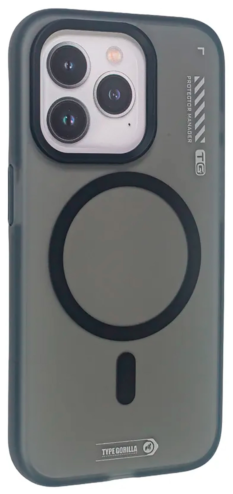

Чехол с магнитным покрытием Type Gorilla Dual Color iPhone 15 Pro, Black (BL-T46-iP15P-DC-BK), Черный
