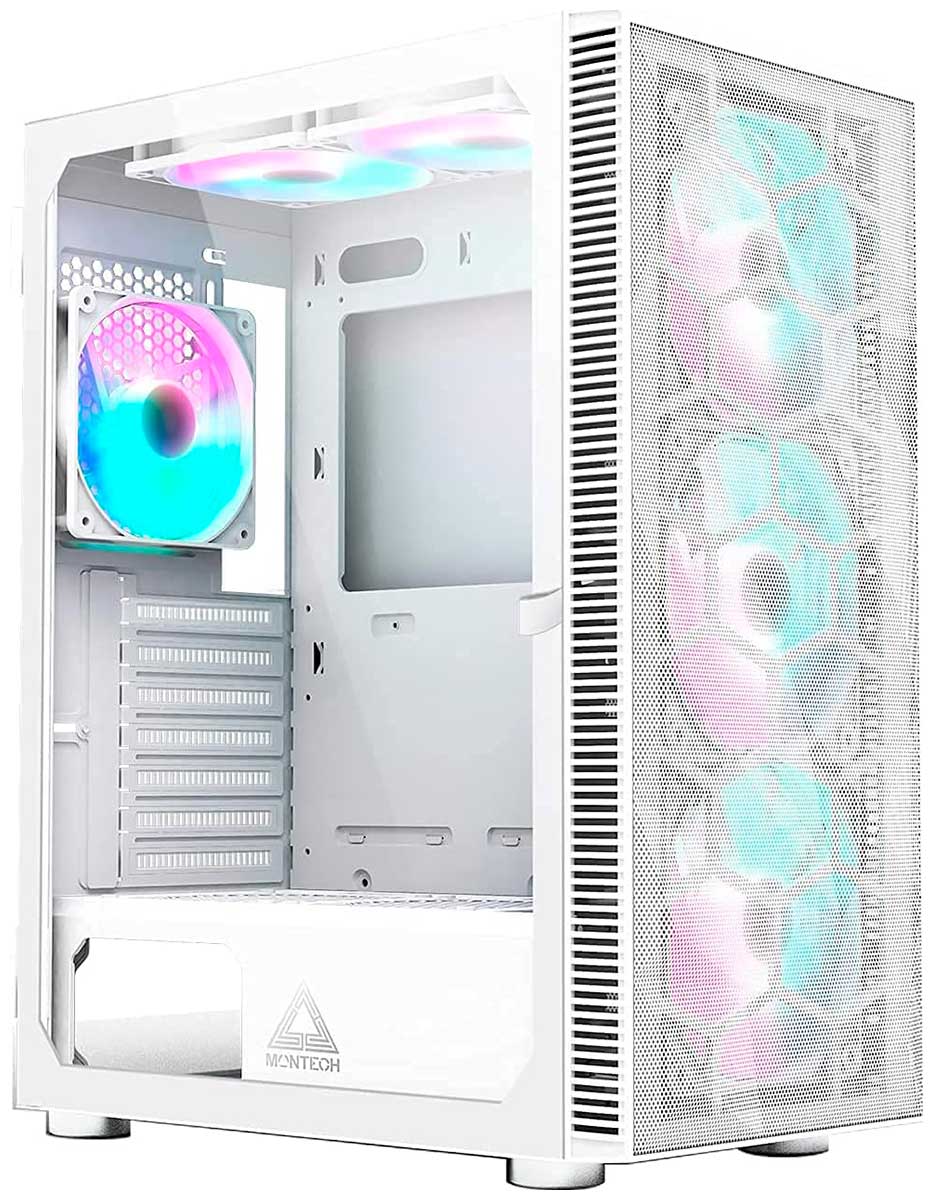 Изображение товара Компьютерный корпус Montech X3 MESH White Midi-Tower с ARGB вентиляторами
