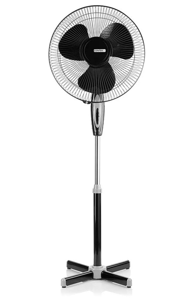 Изображение товара Вентилятор напольный Centek CT-5025, черный, 40 Вт, 1.25 м, 43 см, 3 скорости, автоповорот