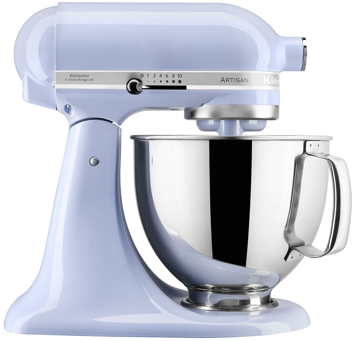 

Планетарный миксер KitchenAid Artisan 5KSM125ELR (с откидным блоком, чаша 4.8 л. лавандовый)
