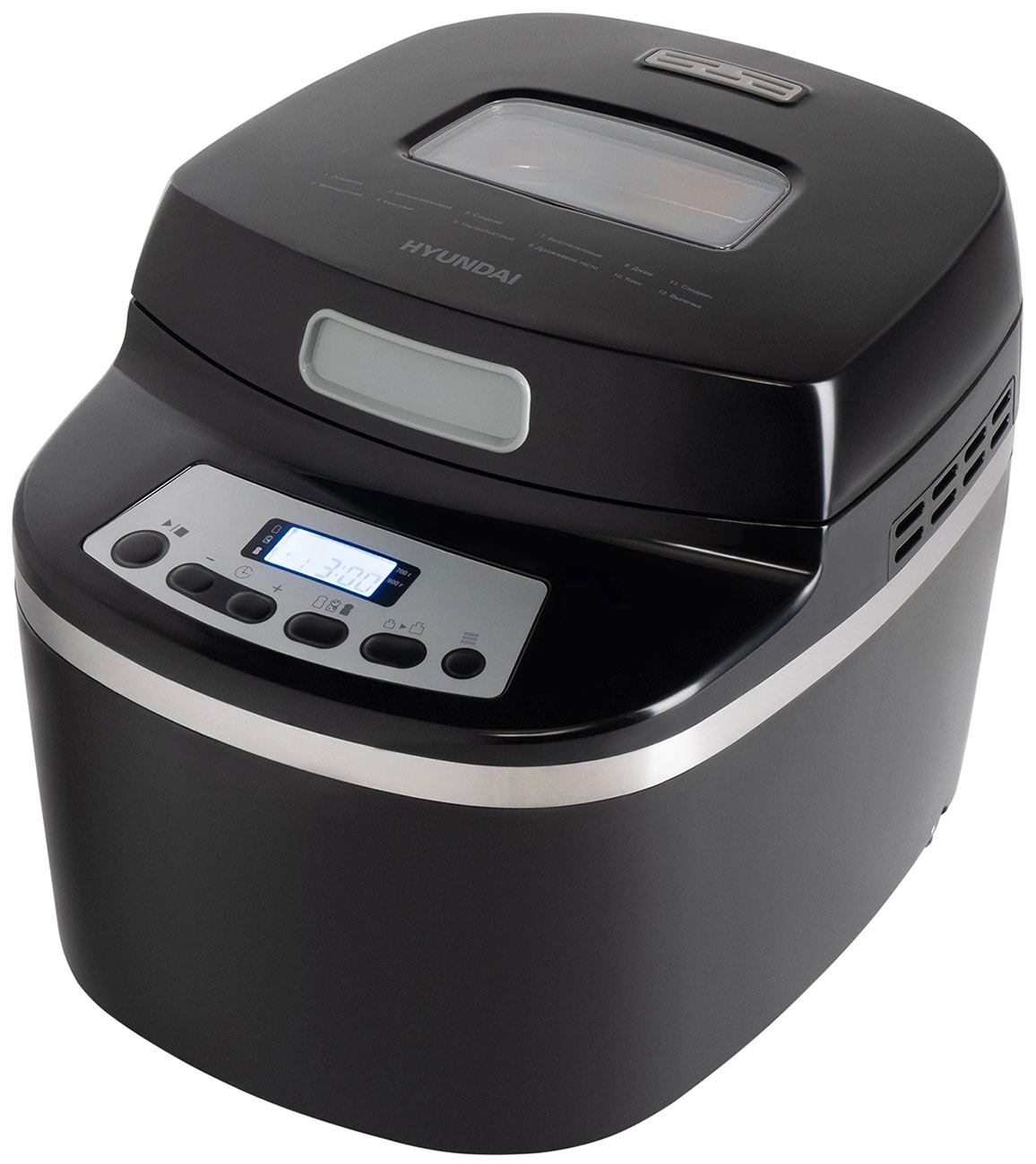 Изображение товара Хлебопечка Hyundai HYBM-P0613 с 12 программами, таймером и дисплеем