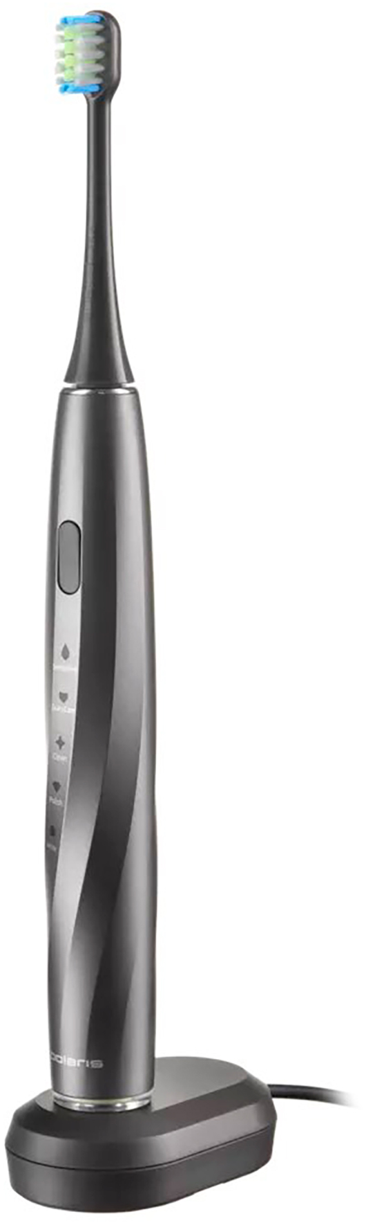 Изображение товара Электрическая зубная щетка Polaris PETB 0105 TC графитовая с 5 режимами и дисплеем