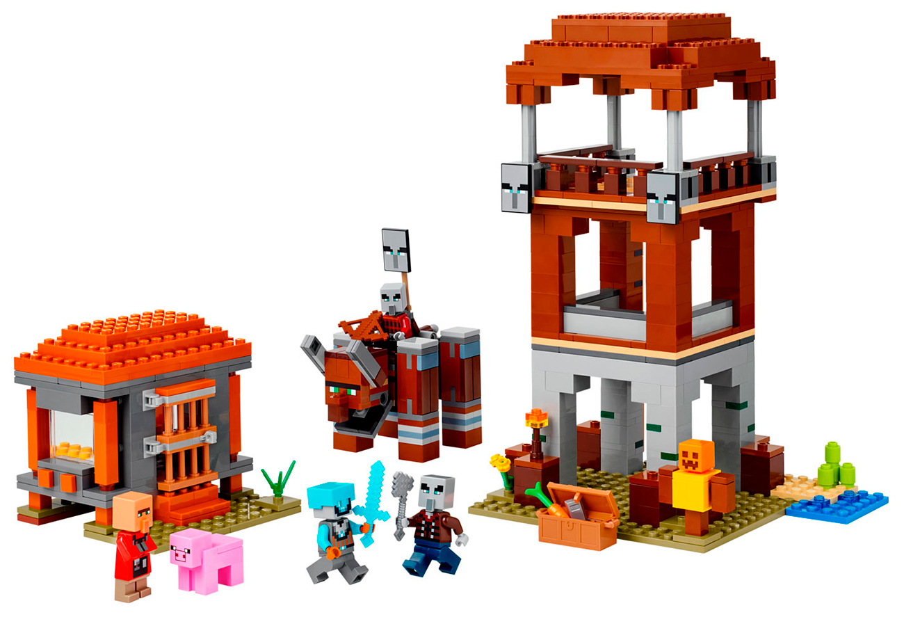 Изображение товара Конструктор LEGO Minecraft Аванпост мародеров 21278 665 деталей для детей от 9 лет