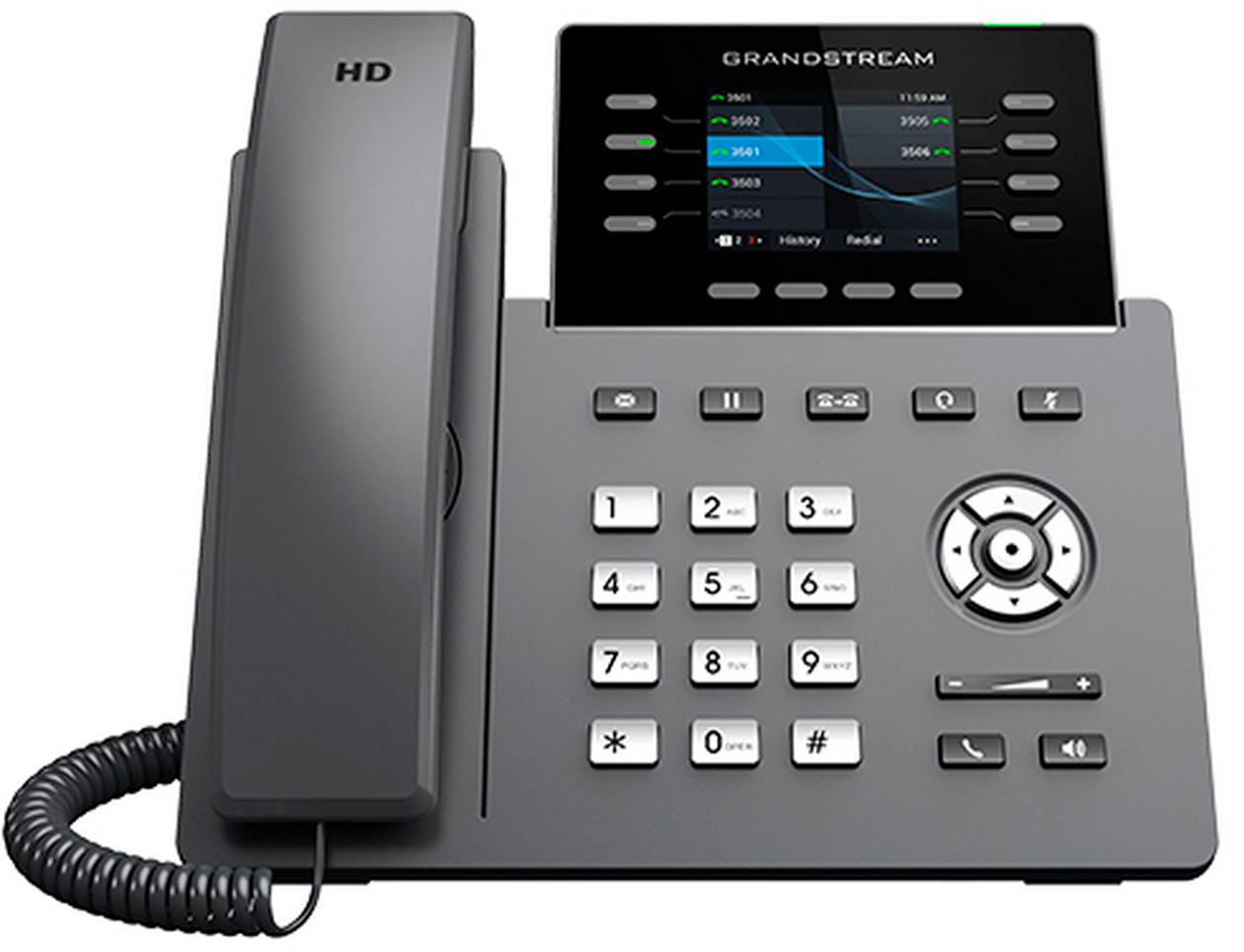 

Стационарный IP телефон Grandstream GRP2624, Серый