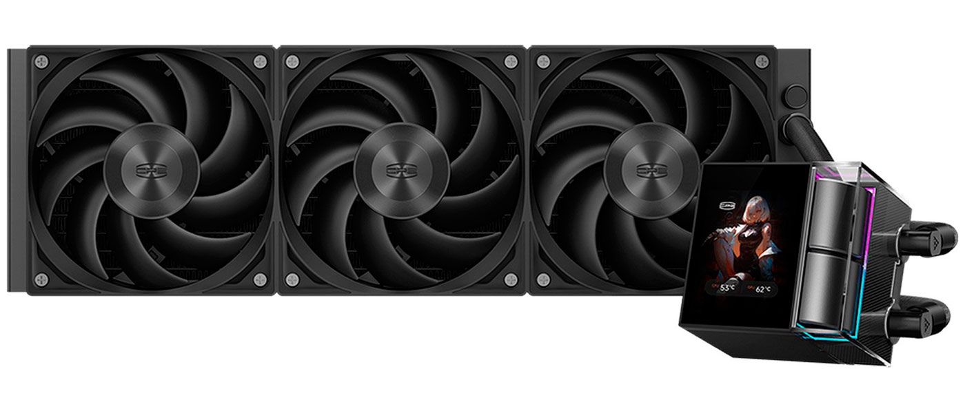 Изображение товара Система жидкостного охлаждения PCCooler DS360 Display BK для процессоров