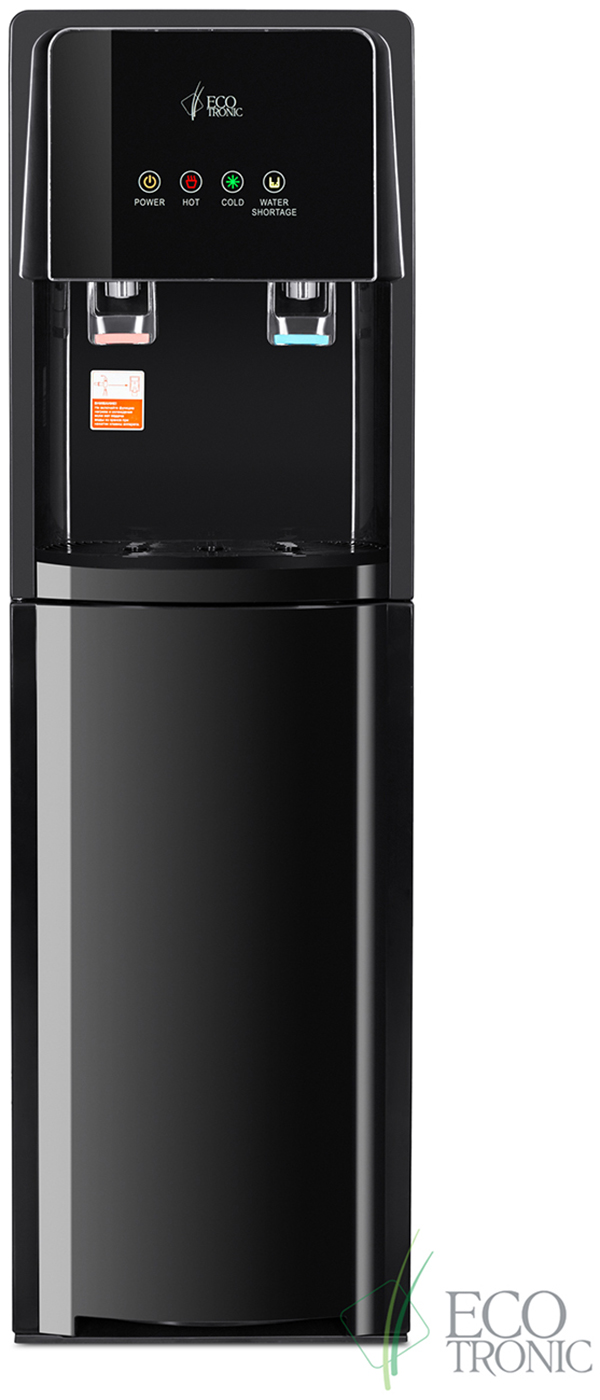 Изображение товара Кулер для воды Ecotronic A5-LXE черный напольный с нижней загрузкой Изображение товара Кулер для воды Ecotronic A5-LXE черный напольный с нижней загрузкой