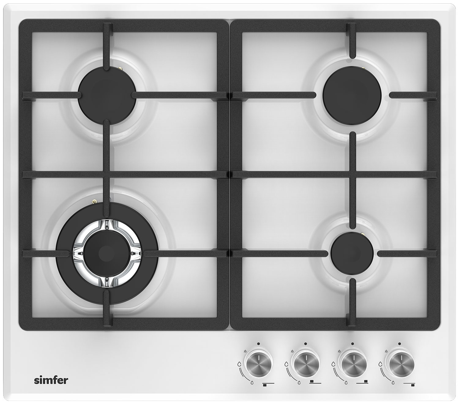 Изображение товара Газовая варочная панель Simfer H60V41W525, белый