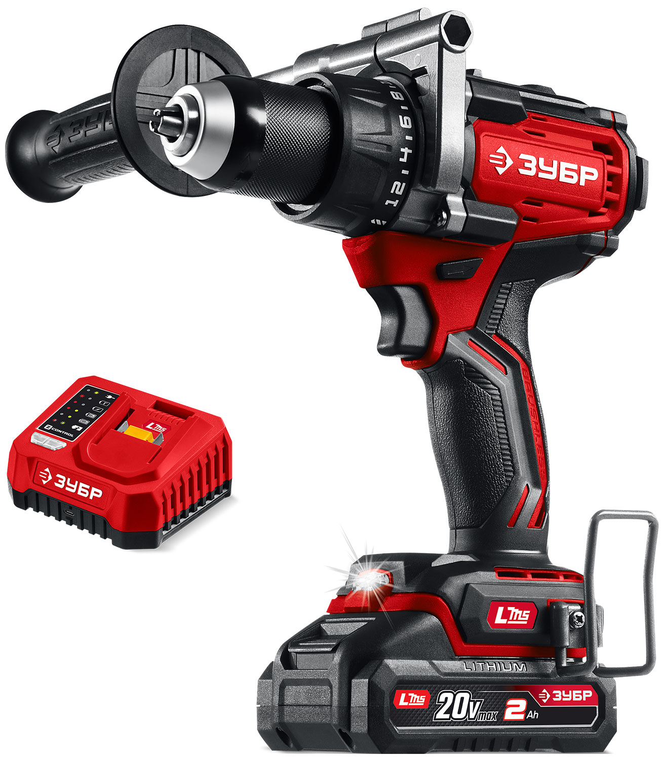 Изображение товара Бесщеточная дрель-шуруповерт Зубр 20 В 165 Нм 1 АКБ ДБ-165-21