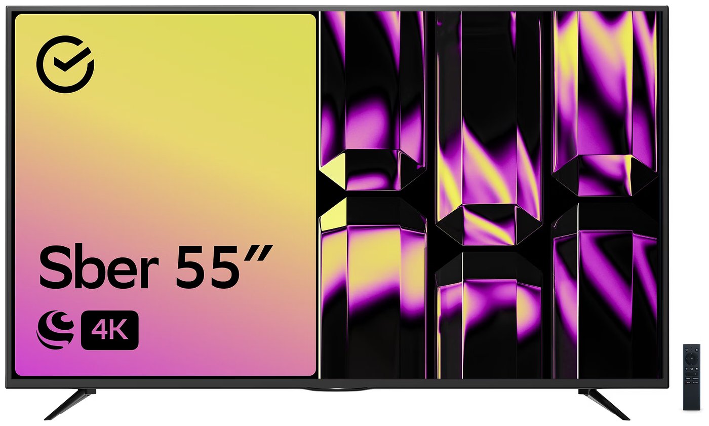 

Телевизор Sber SDX-55U4127, Черный
