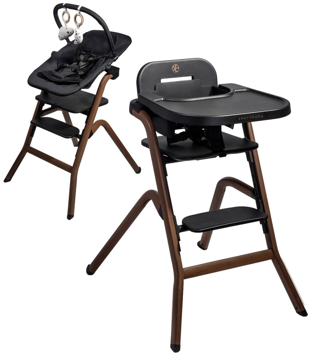 Стульчик для кормления 3 в 1 Amarobaby Winnie черный 16223₽