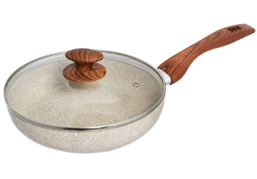 Изображение товара Сковорода Scovo Stone Pan 24 см со стеклянной крышкой, бежевый (ST-009БЖ) Изображение товара Сковорода Scovo Stone Pan 24 см со стеклянной крышкой, бежевый (ST-009БЖ)