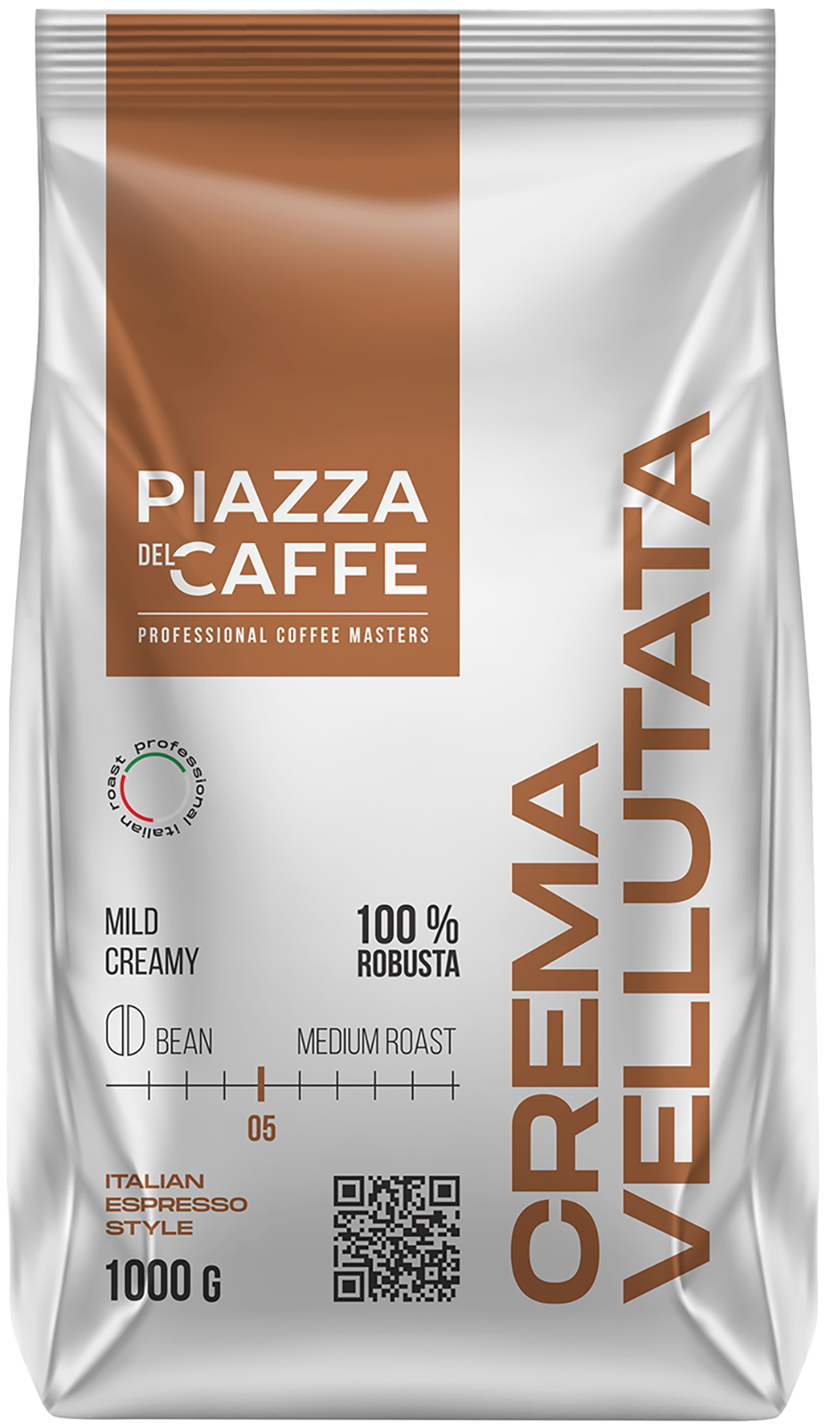 Изображение товара Кофе зерновой Piazza del Caffe Crema Vellutata 1кг