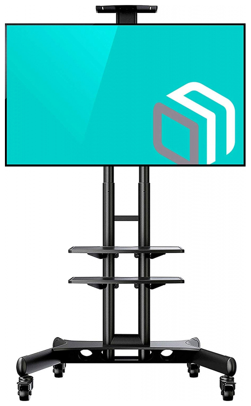 Изображение товара Мобильная стойка под телевизор ONKRON TS1552 черный 70 дюймов с колесами