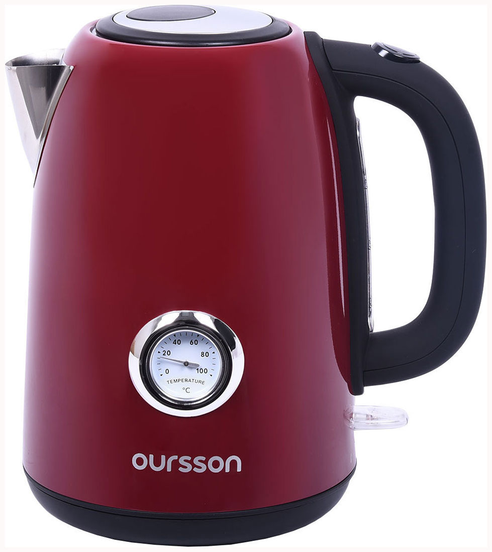 Чайник электрический Oursson Oursson EK1752M/DC (Темная вишня) шашлычница oursson vr1522 dc темная вишня