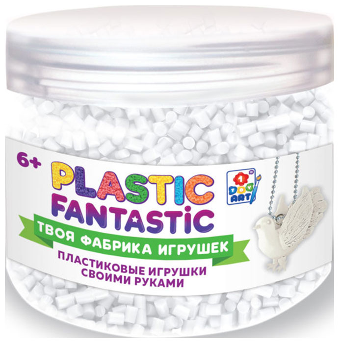 Пластик гранулированный 1 Toy Plastic Fantastic 95 г, белый Т20222