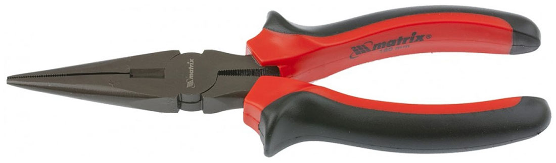 Изображение товара Длинногубцы Matrix Black Nickel 180 мм с двухкомпонентными рукоятками