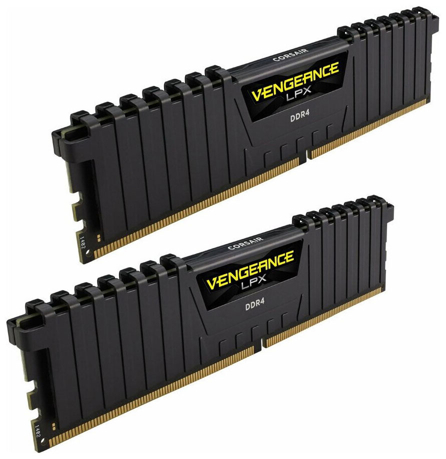 Изображение товара Оперативная память Corsair DDR4 2x8Gb 3200MHz CMK16GX4M2E3200C16 Vengeance LPX RTL PC4-25600 CL16 DIMM 288-pin