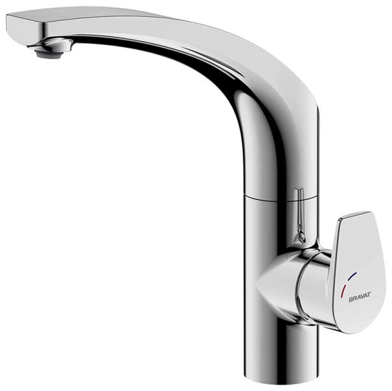 Изображение товара Смеситель для кухни Bravat Nizza F7353387CP-RUS хром однорычажный