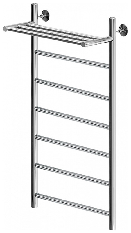 Изображение товара Полотенцесушитель водяной Aquanet Mauro 1000x500 с полкой хром