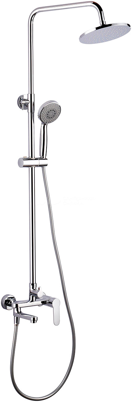 Изображение товара Душевая стойка Aquanet Passion R3 хром с верхним душем и регулятором