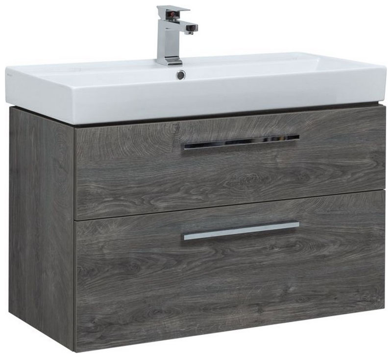 

Тумба под раковину Aquanet Nova 90 дуб рошелье (2 ящика) (00242277)