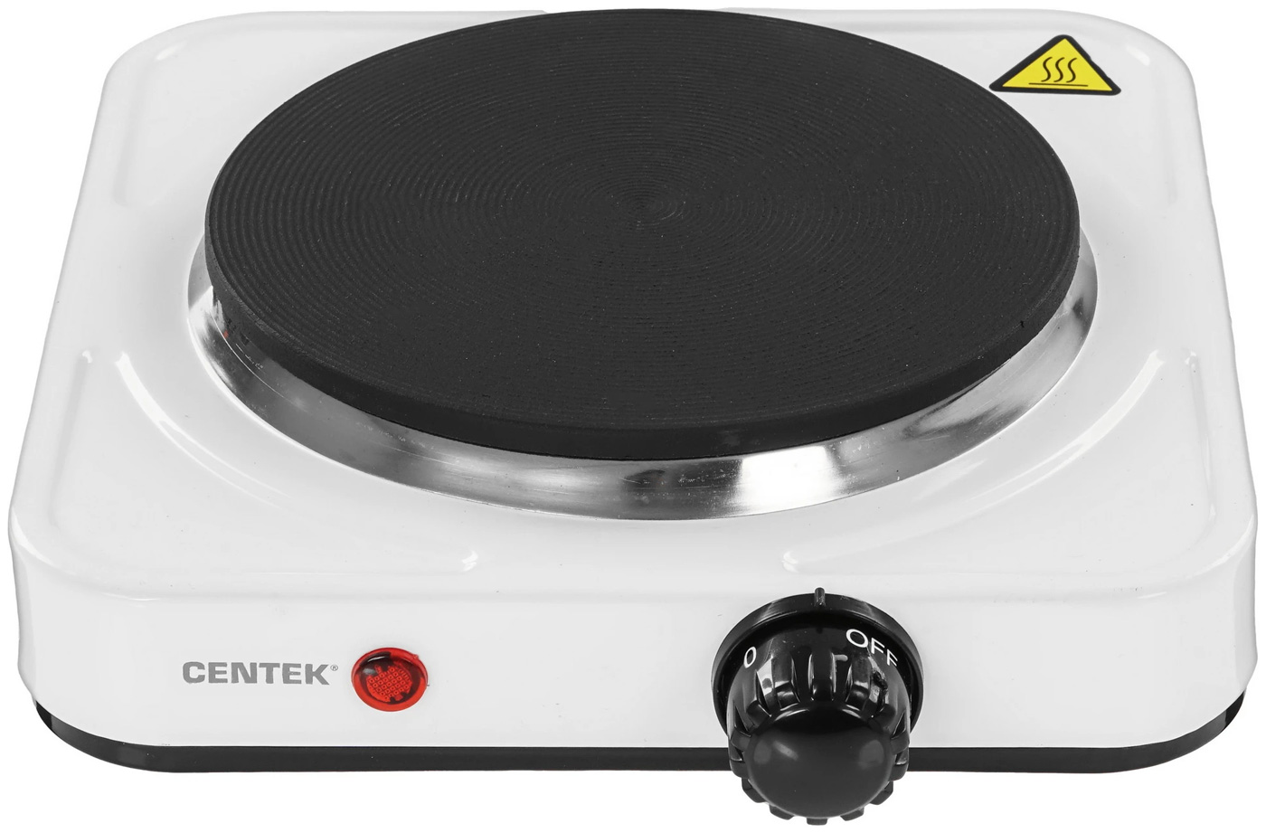 Изображение товара Настольная плита Centek CT-1506 белая с одной электроконфоркой Изображение товара Настольная плита Centek CT-1506 белая с одной электроконфоркой