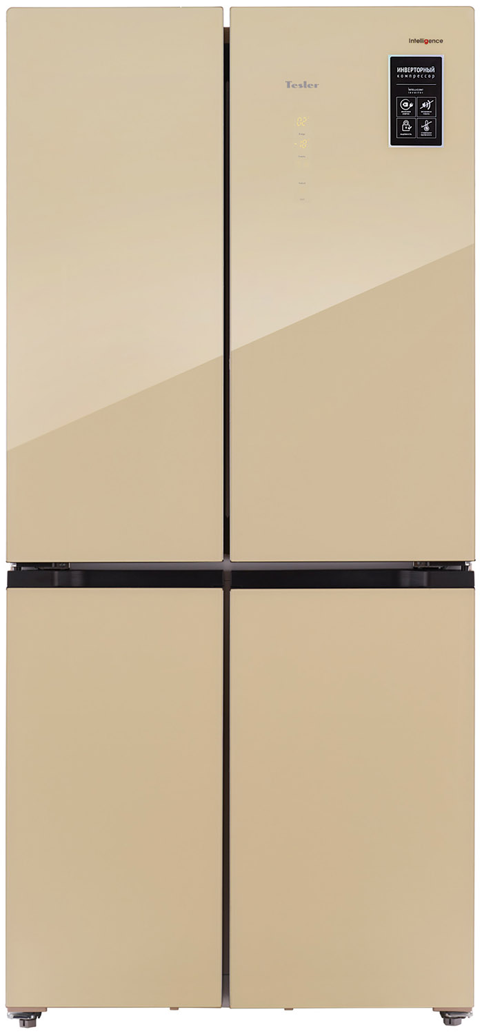 Многокамерный холодильник Tesler RCD-482I BEIGE GLASS