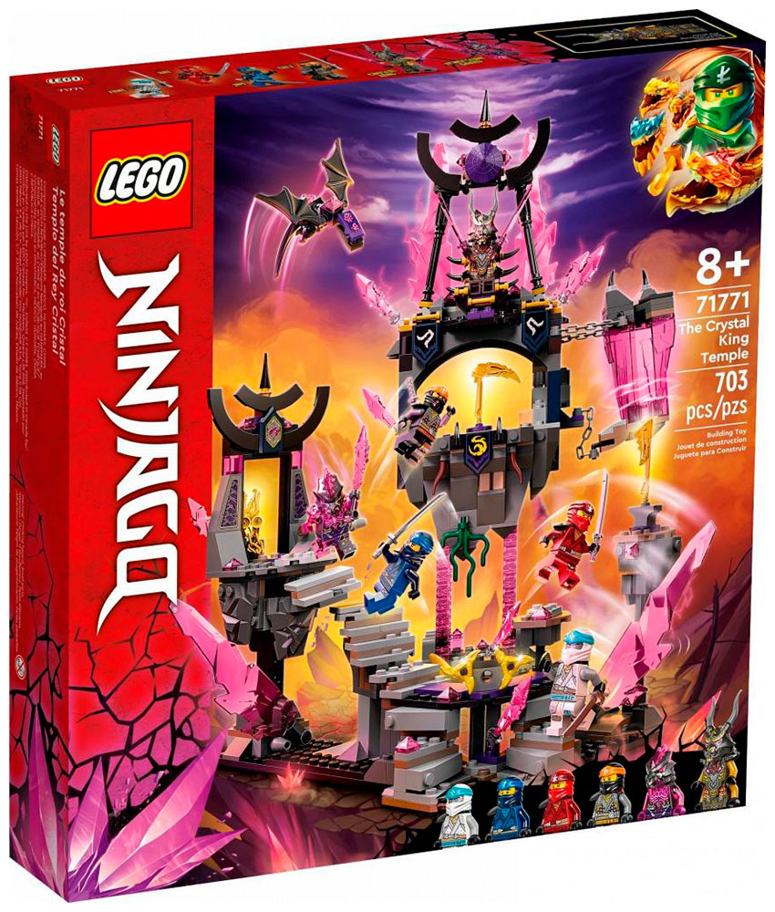 Конструктор Lego Ninjago Храм Кристального Короля 71771 конструктор lego ninjago the crystal king temple 71771