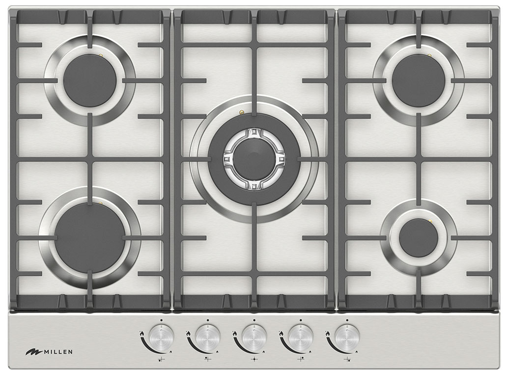 

Газовая варочная панель Millen MGH 701 IX, Нержавеющая сталь