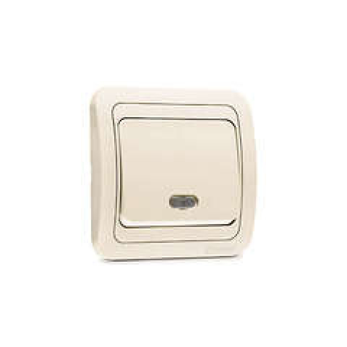 Изображение товара Выключатель одноклавишный Mimoza 10А IP20 подсветка кремовый