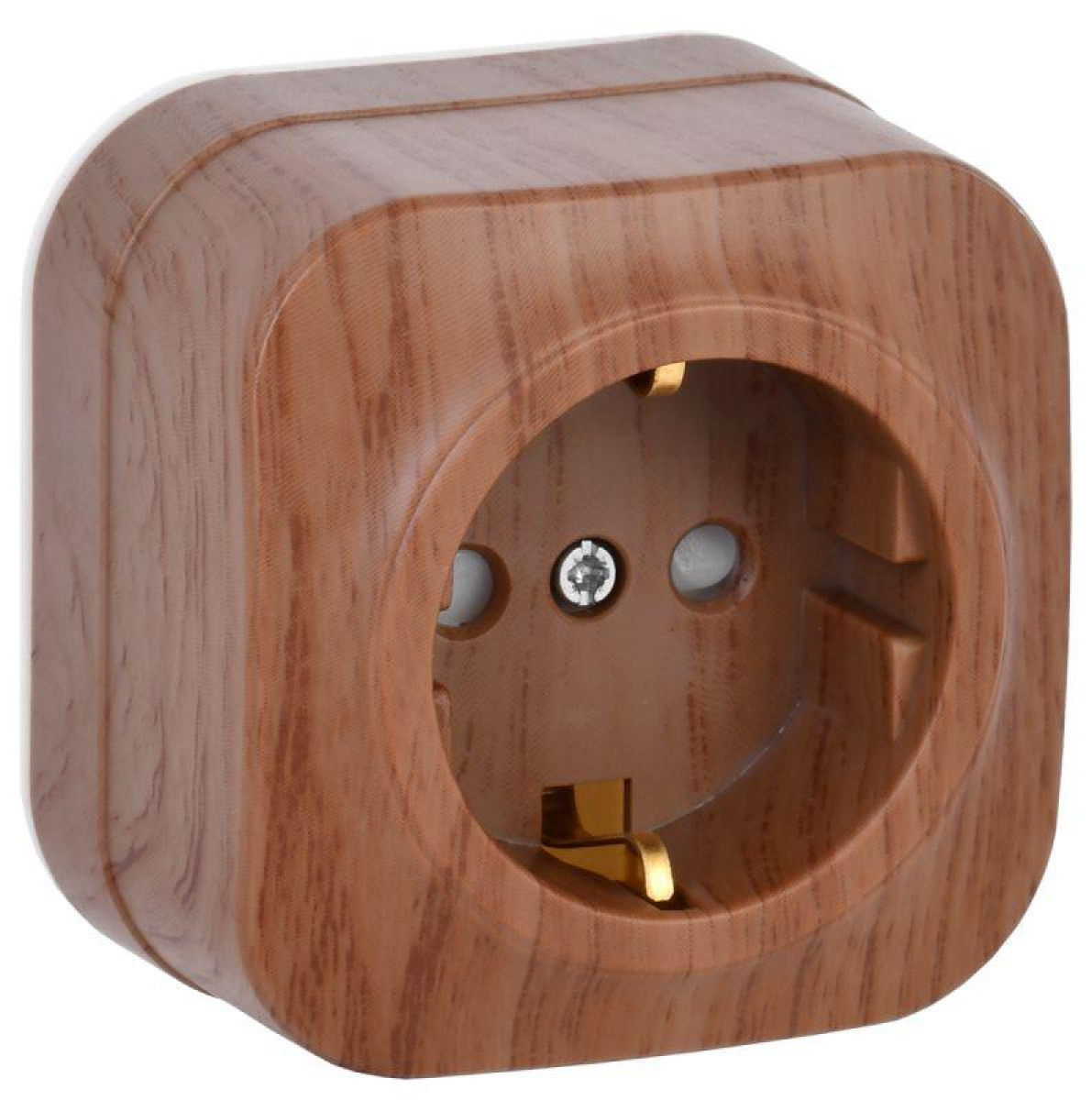 Изображение товара Розетка IEK РСш20-3-ХД с заземлением и шторками, 16А, IP20