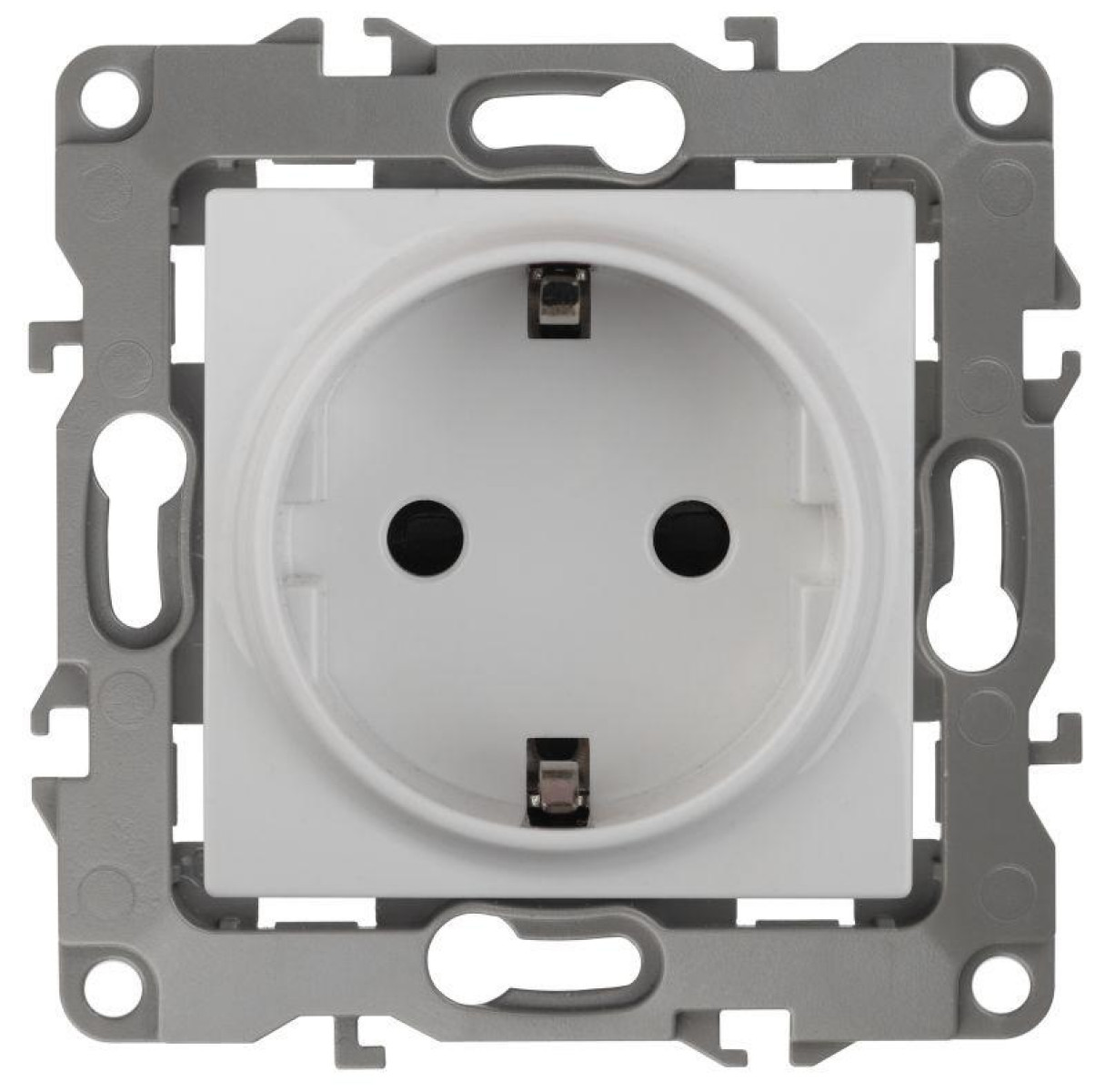 Изображение товара Розетка ЭРА 1-м СП12 12-2101-01 IP20 встраиваемая белая 16А Schuko