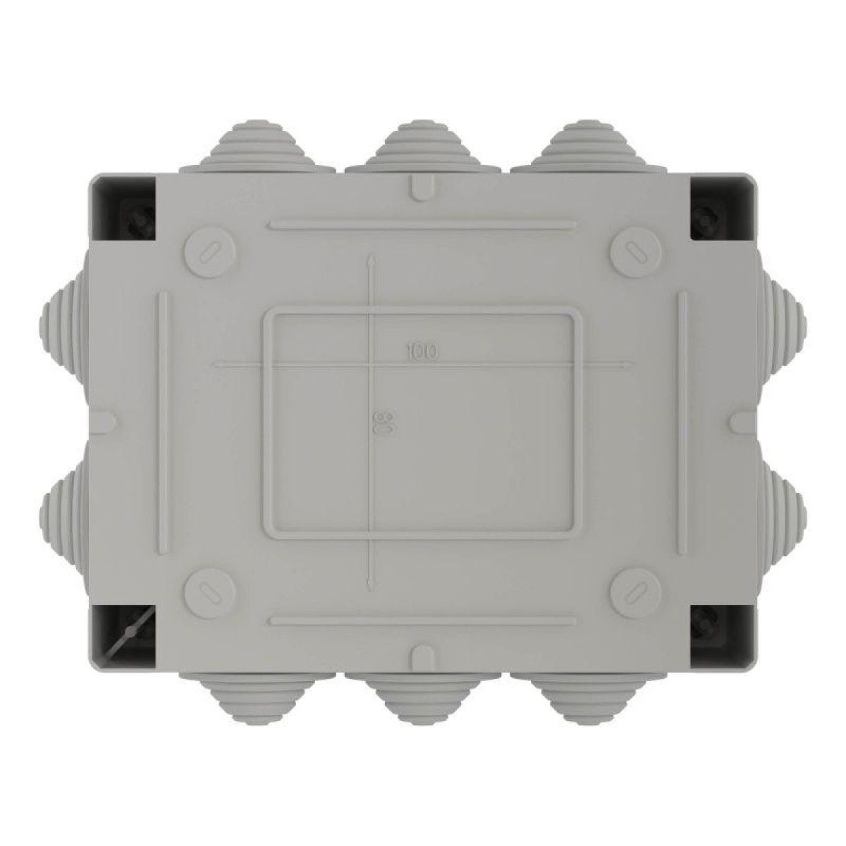 Изображение товара Распределительная коробка DKC ОП 190х140х70мм IP55 с 10 кабельными вводами